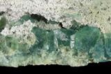 Stepped Green Fluorite Crystals on Quartz - China #142447-1